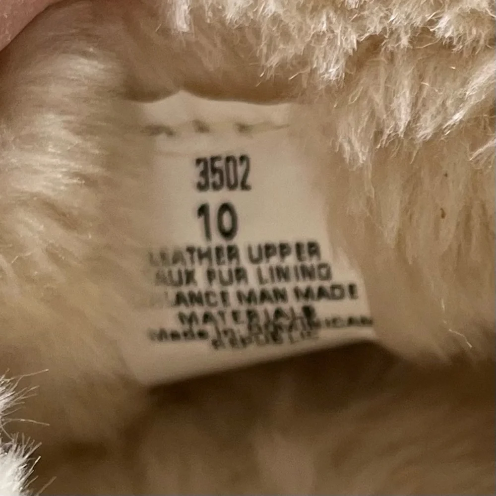 MINNETONKA FAUX FUR LINED MOCCASIN SIZE 10 COZY COMFY STYLISH_6